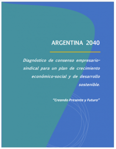 tapa del informe Argentina 2040