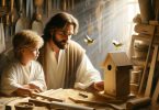 saint Joseph and Jesus together